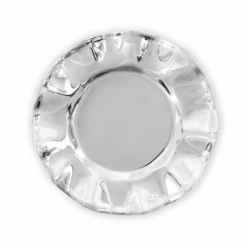 Beatriz Ball vento shallow wine plate in silver