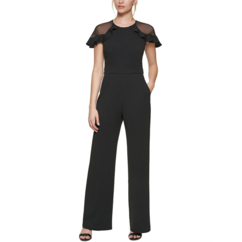 Eliza J womens illusion wide leg jumpsuit