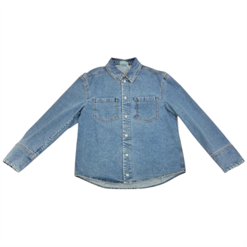 Bally 6302919 mens light blue denim jacket