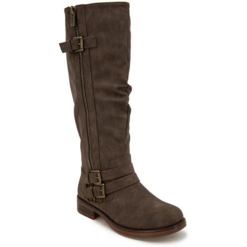 XOXO mertle womens round toe zipper on ds mid-calf boots