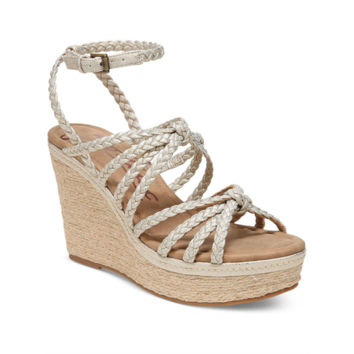 Zodiac shana womens faux suede slingback wedge sandals