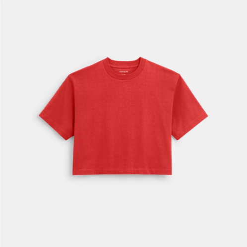 Coach Outlet signature cropped t shirt