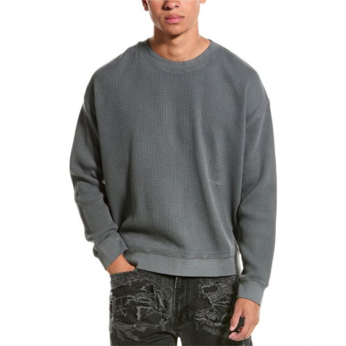 FRAME Denim waffle knit crewneck sweatshirt