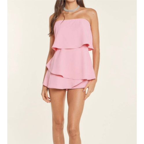 Idem Ditto surely your fave strapless romper in pink