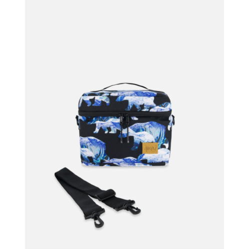 Deux par Deux lunch box black printed polar bears