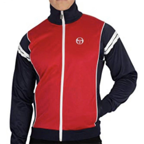 Sergio Tacchini scirocco tracktop in red/navy