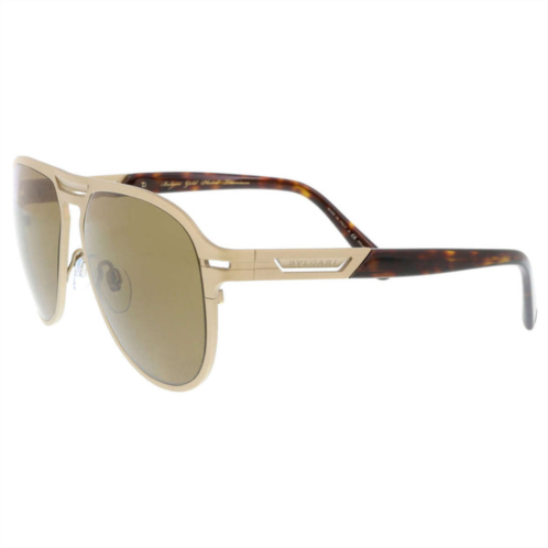 Bulgari mens sunglasses pale gold plated matte 57mm sunglasses