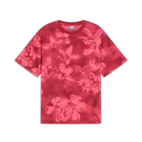 Puma womens ess+ floral aop tee