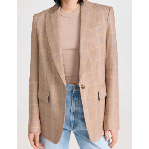 A.L.C. donovan jacket in tawny plaid