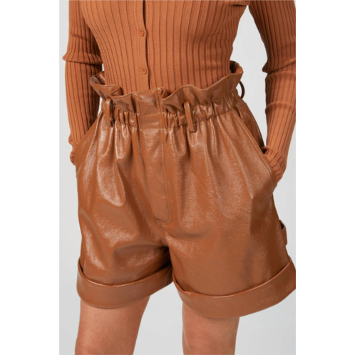 RONNY KOBO pearl short in brown