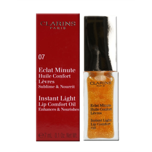 Clarins instant light lip comfort oil 07 honey glam 0.1 oz