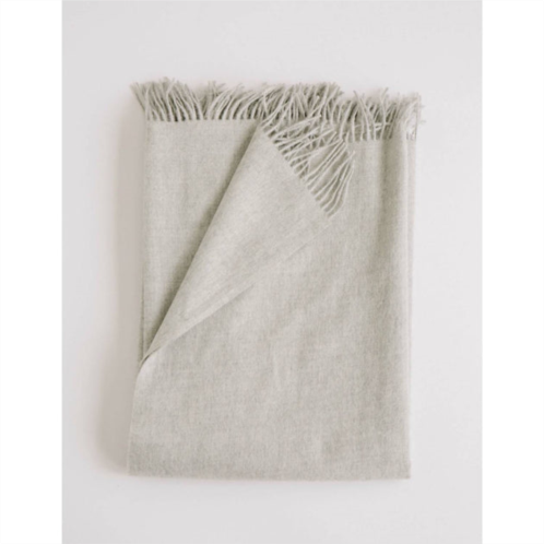 Evangeline alpaca throw in fog