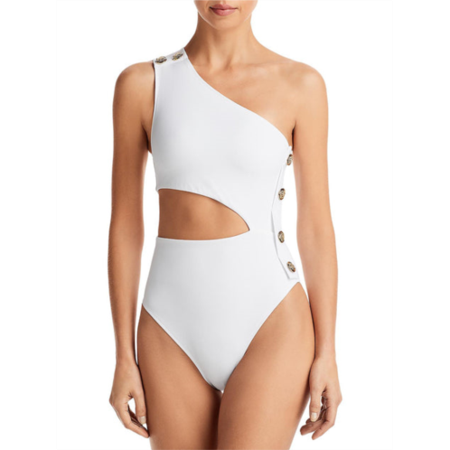 Oye rhea womens asymmetric one shoulder one-piece swimsuit