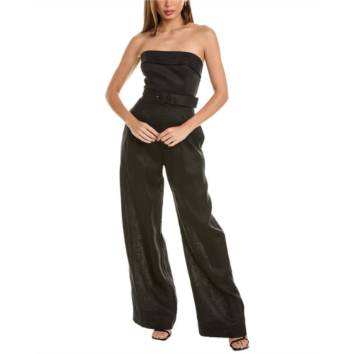 Nicholas chesa banded corset linen jumpsuit