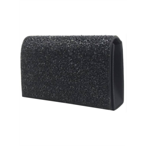 De Blossom Collection rhinestone handbag in black