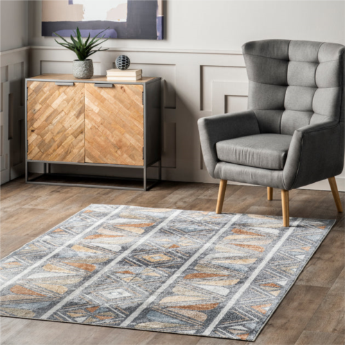 NuLOOM dolina tribal stripes machine washable area rug