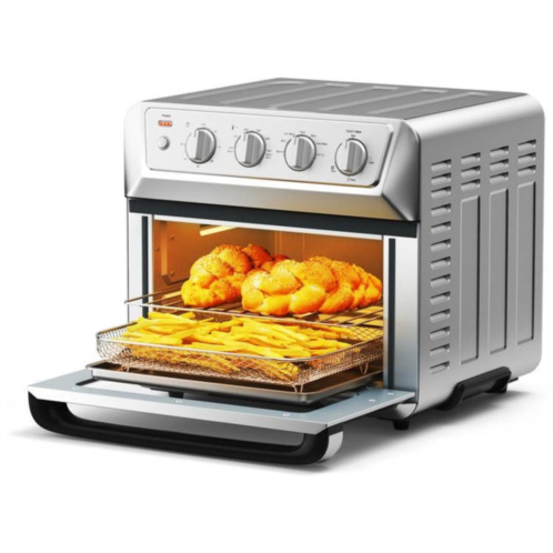 QuikFurn kitchen countertop convection toaster oven air fryer dehydrator stainless steel