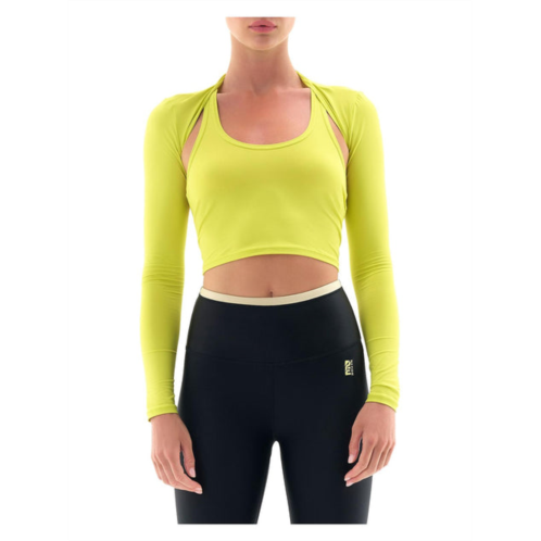 P.E Nation womens cut-out nylon crop top