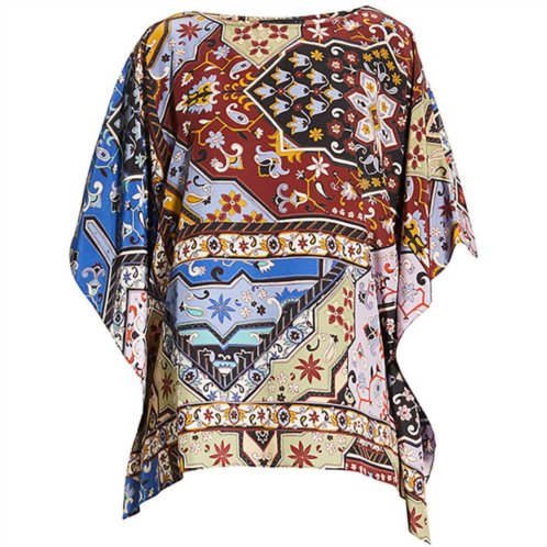 Johnny Was womens miklos silk easy top in multi