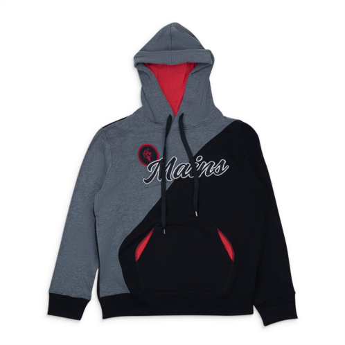 Mains logo gray black red hoodie