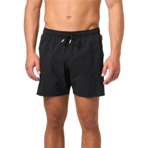 Hugo Boss mens iconic swim trunks, black