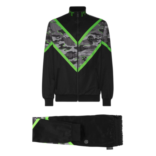 PLEIN SPORT jogging tracksuit: top/trousers neon amazon edition (camouflage)