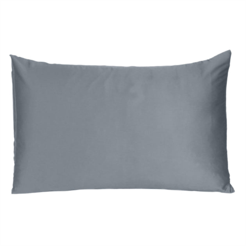 Homezia dark gray dreamy set of 2 silky satin queen pillowcases