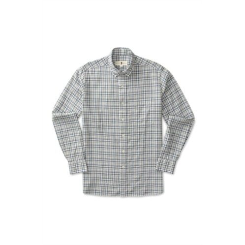 DUCK HEAD morehead oxford plaid shirt in light blue