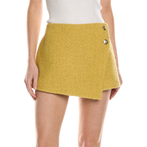 Ba&sh tweed wool-blend skort