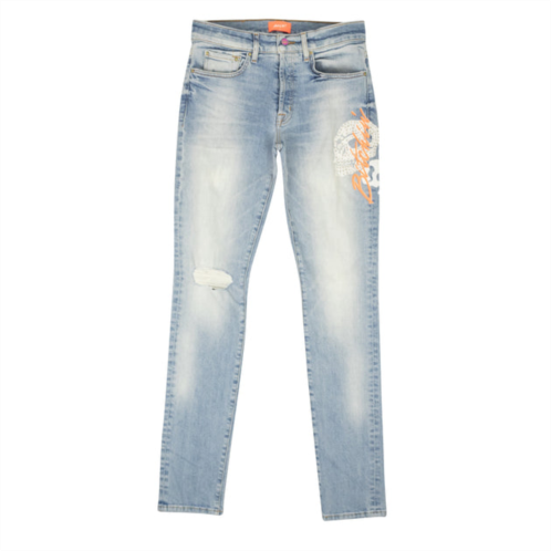 Bossi embroidered jeans - blue