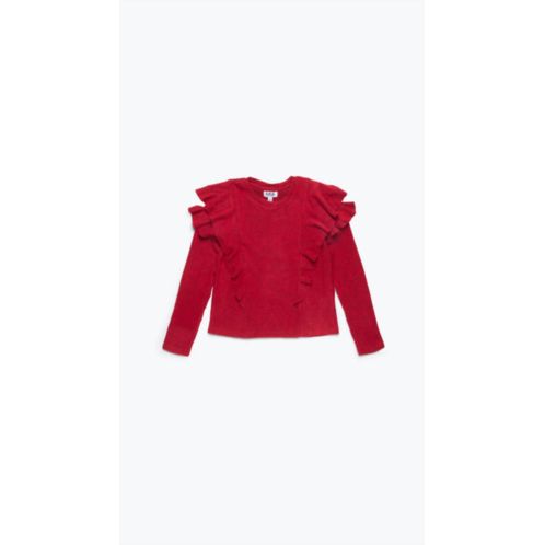 MIA girls - double ruffle sweater in red