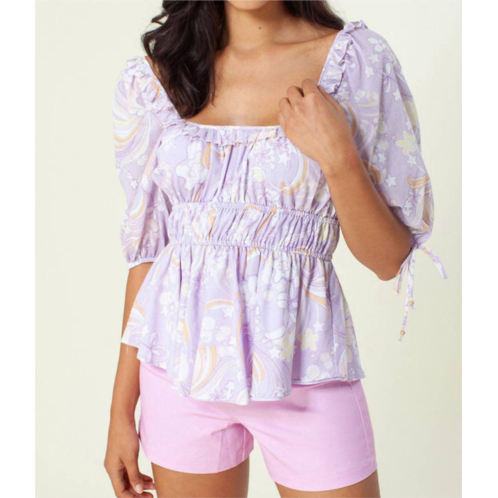 HALE BOB gardenia top in lilac