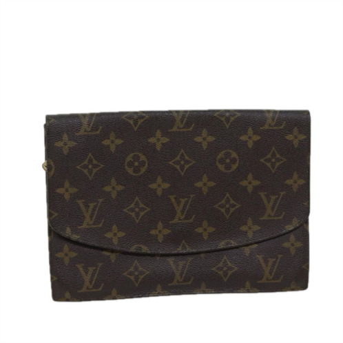 Louis Vuitton pochette rabat canvas clutch bag (pre-owned)