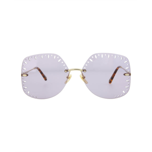 Chloe yse square-frame metal sunglasses