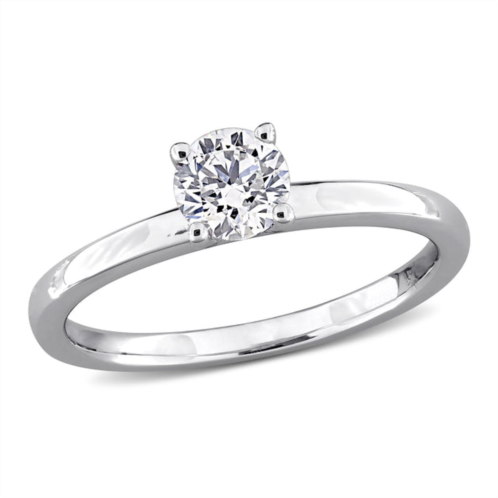 Created Forever 1/2ct tw lab-grown diamond solitaire engagement ring in 10k white gold