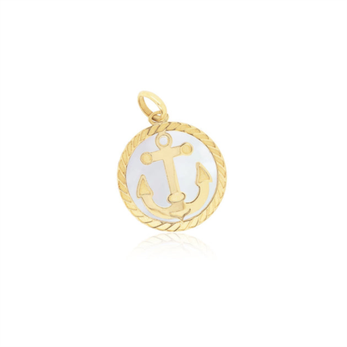 The Lovery mother of pearl anchor charm