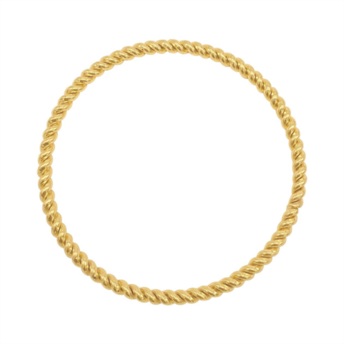 Adornia rope bangle bracelet gold