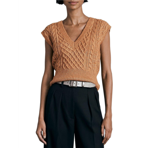 Rag & Bone elizabeth womens wool blend cropped sweater vest