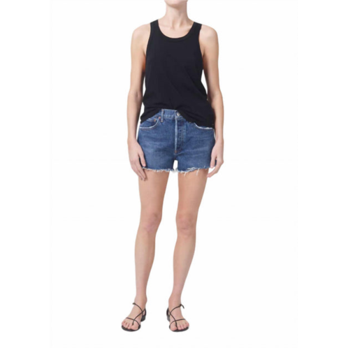 AGOLDE parker vintage cut off shorts in caution