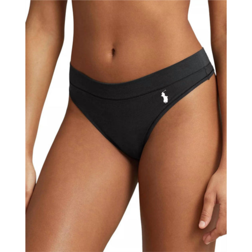 Polo Ralph Lauren club cotton thong panty in onyx