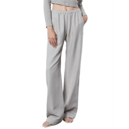 Enza Costa twill pant in limestone