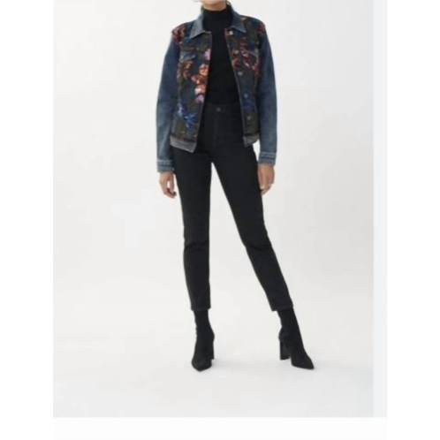 Joseph Ribkoff sparkle jean jacket in multi