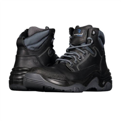 Berrendo mens steel toe work boots in black