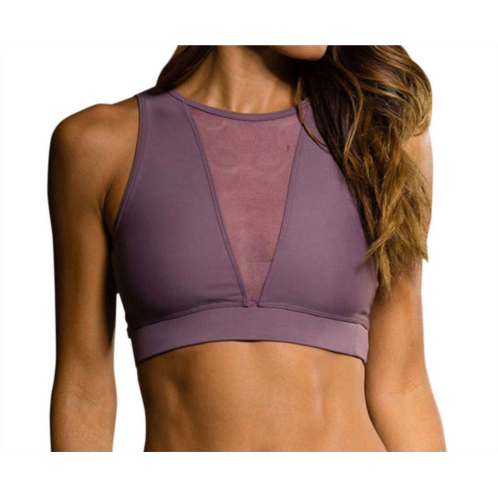 Onzie briana low impact sports bra in purple haze