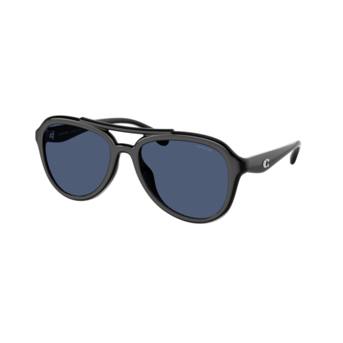 Coach womens 55mm black sunglasses