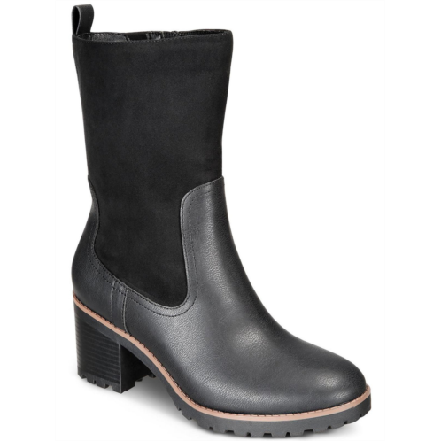 Style & Co. skylarr womens faux leather mixed media mid-calf boots