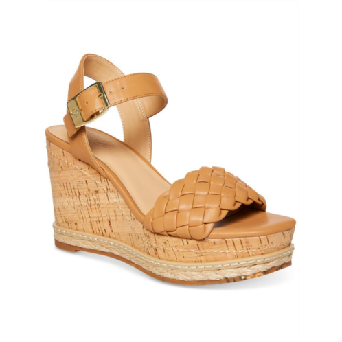 Cool Planet by Steve Madden womens faux leather cork wedge sandals