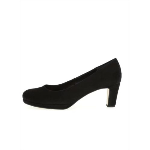 GABOR platform heeled pumps in black