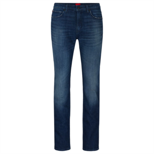 HUGO slim-fit jeans in blue stretch denim