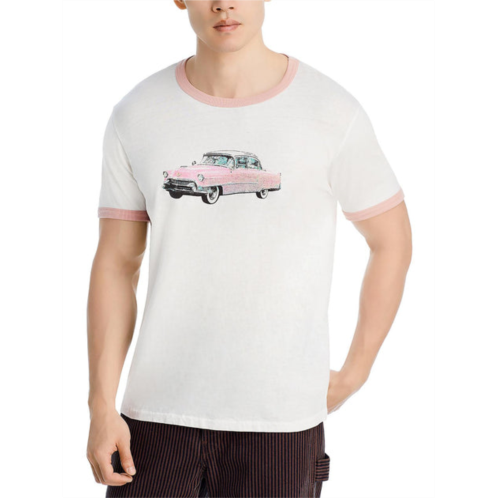 RE/DONE mens cotton short sleeve graphic t-shirt